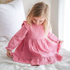 Muslin Ruffle Dress - Rose Mist