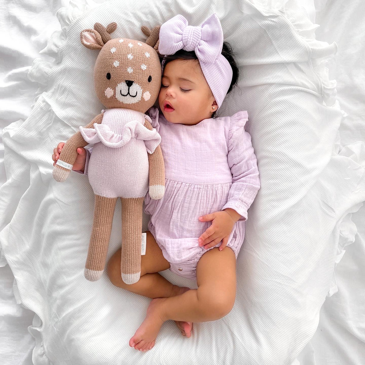 Muslin LS Bubble Romper - Viola