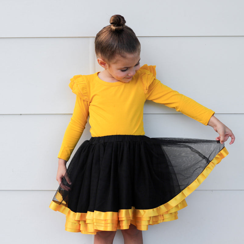 Tutu Skirt - Gold & Black