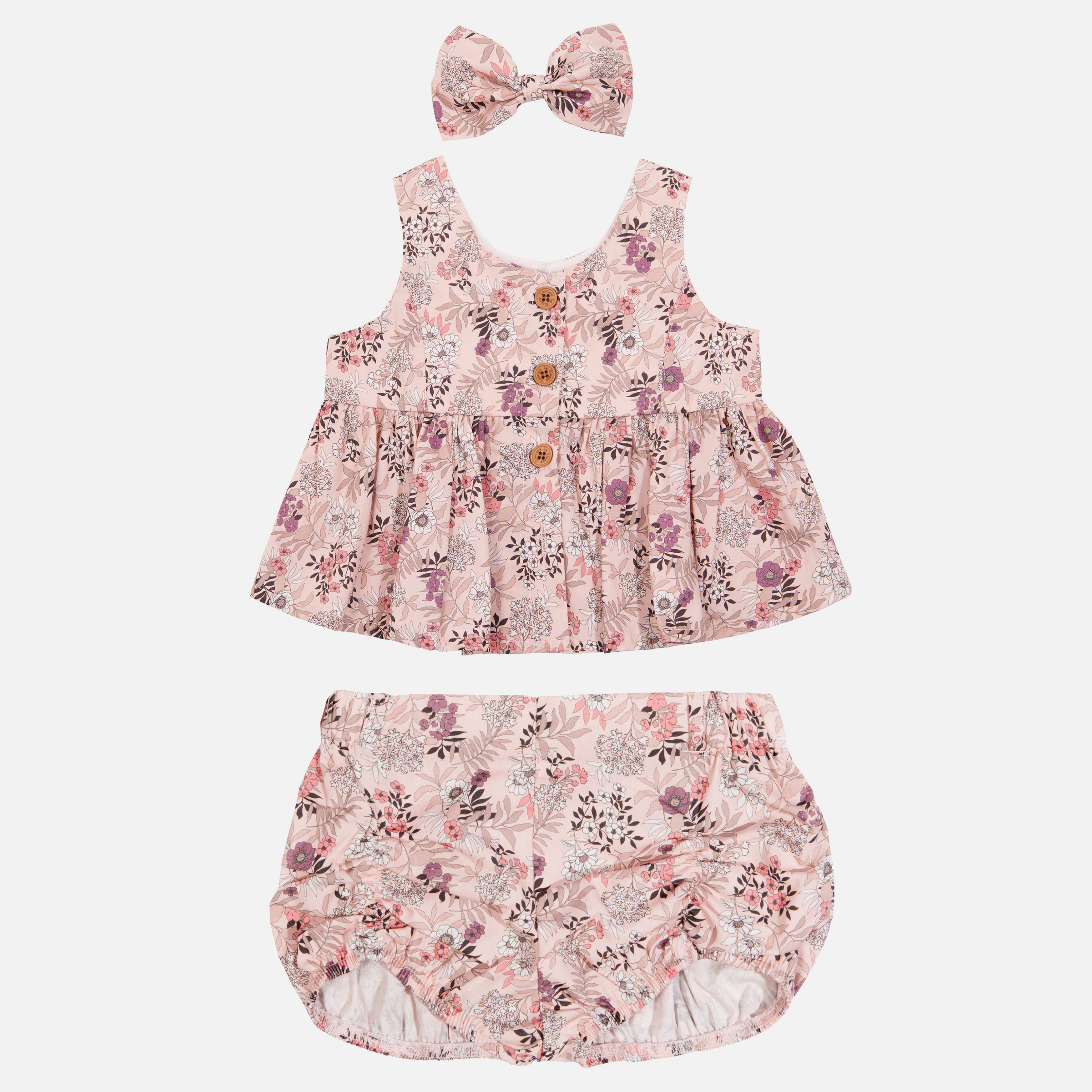 Peplum Top Set - Azalea