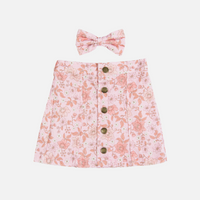 Floral Cord Skirt - Emmie
