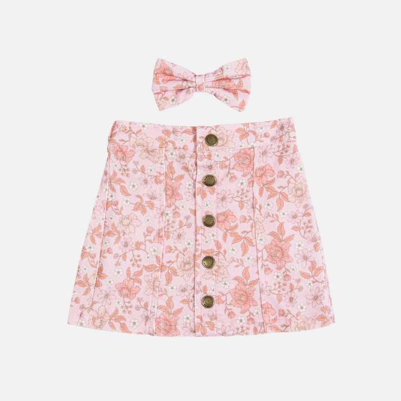 Floral Cord Skirt - Emmie