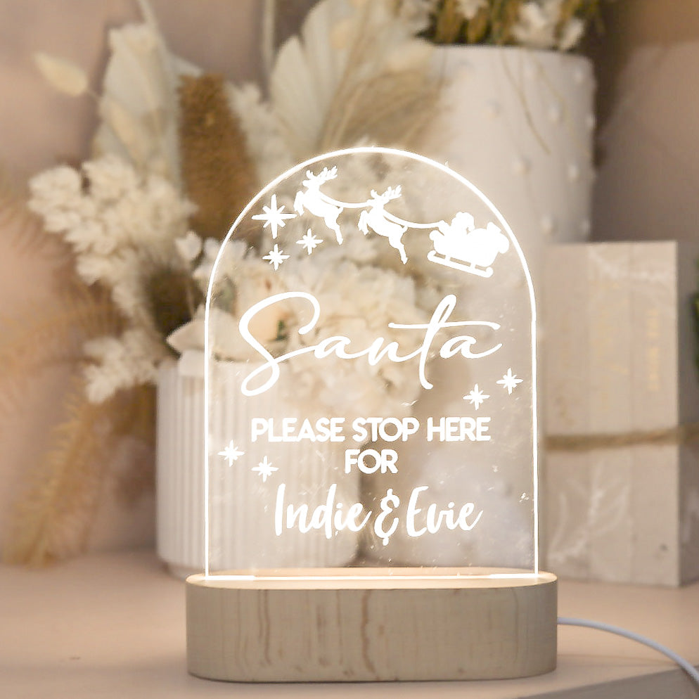 Acrylic Night Light - Please Stop Here For...