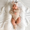 Knitted Booties - Oatmeal