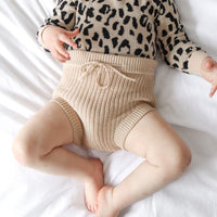 Chunky Knit Bloomers - Oatmeal