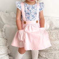 Suspender Skirt - Baby Pink