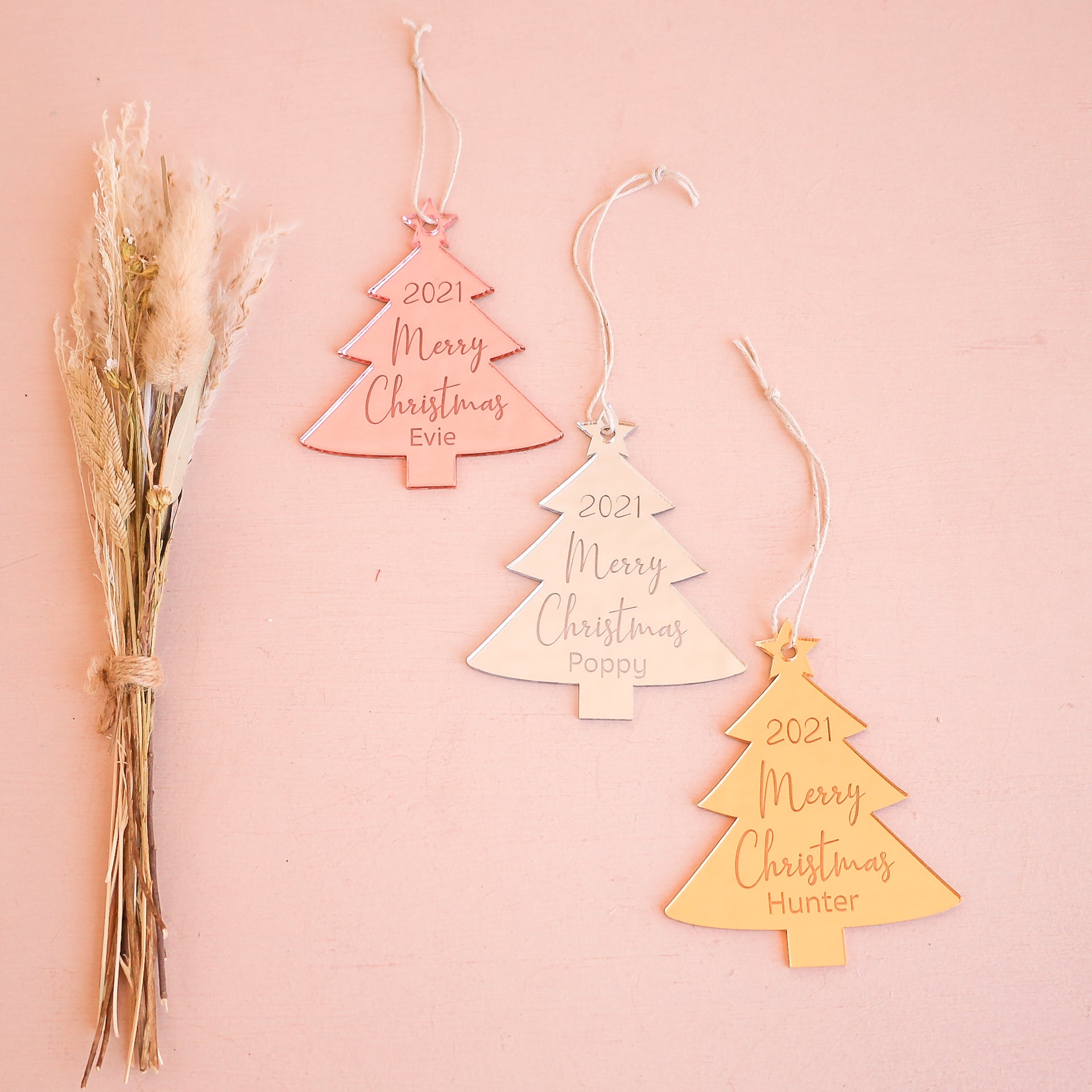 Ornament - Christmas Tree - Custom Name