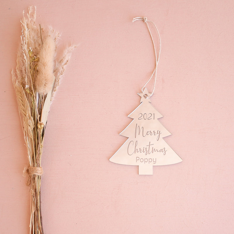 Ornament - Christmas Tree - Custom Name