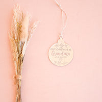 Ornament - Bauble First Christmas - Custom Name