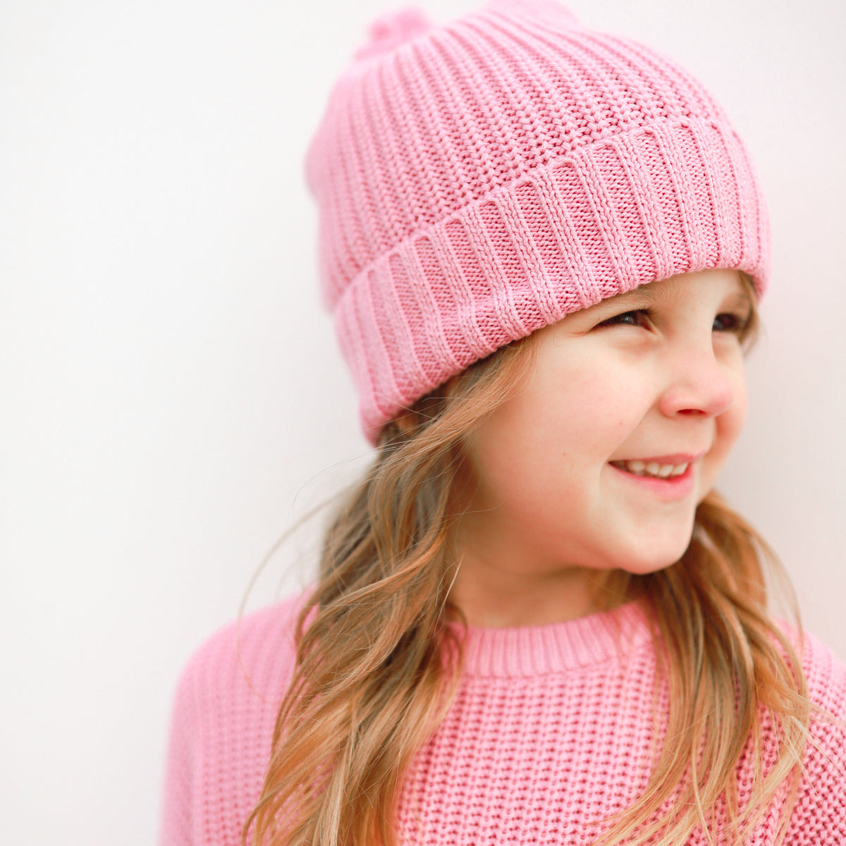 Chunky Knit Beanie - Parisian Pink