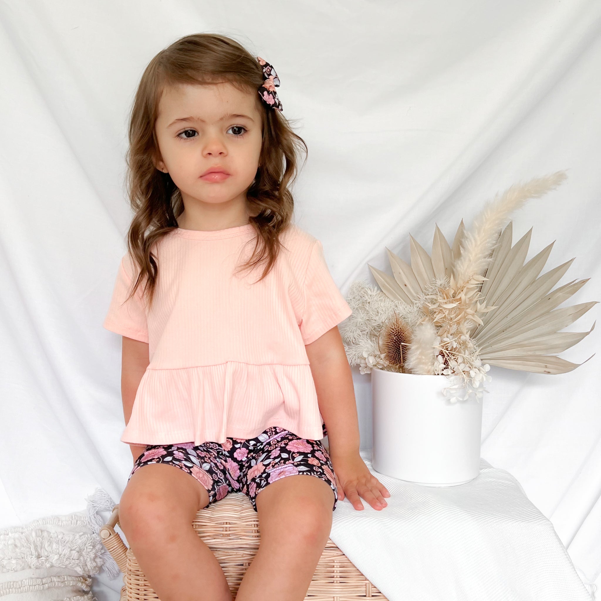 Cozy Ruffle Top - Peach Dust