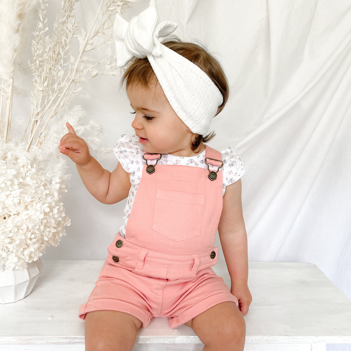 Summer Overalls - Peach