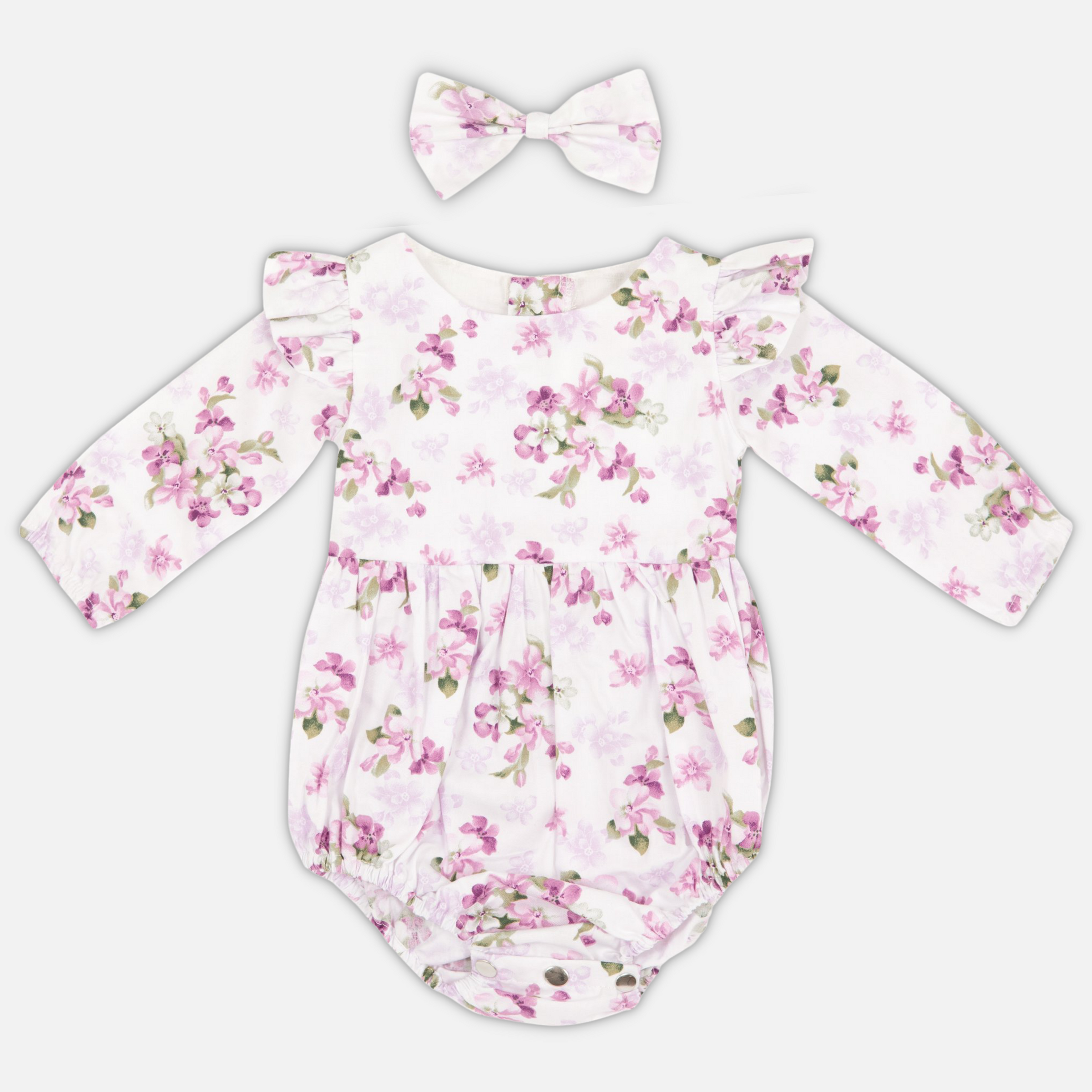 Long Sleeve Zipper Romper - Mya