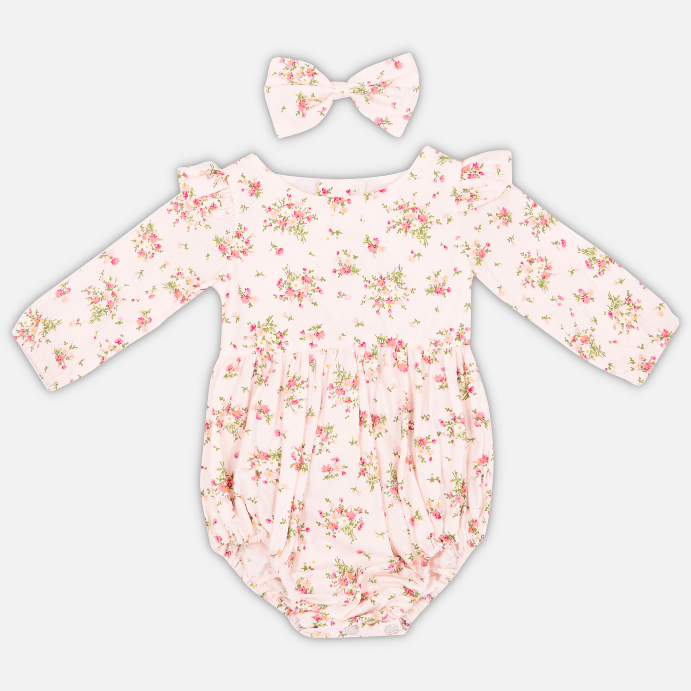 Long Sleeve Zipper Romper - Evie