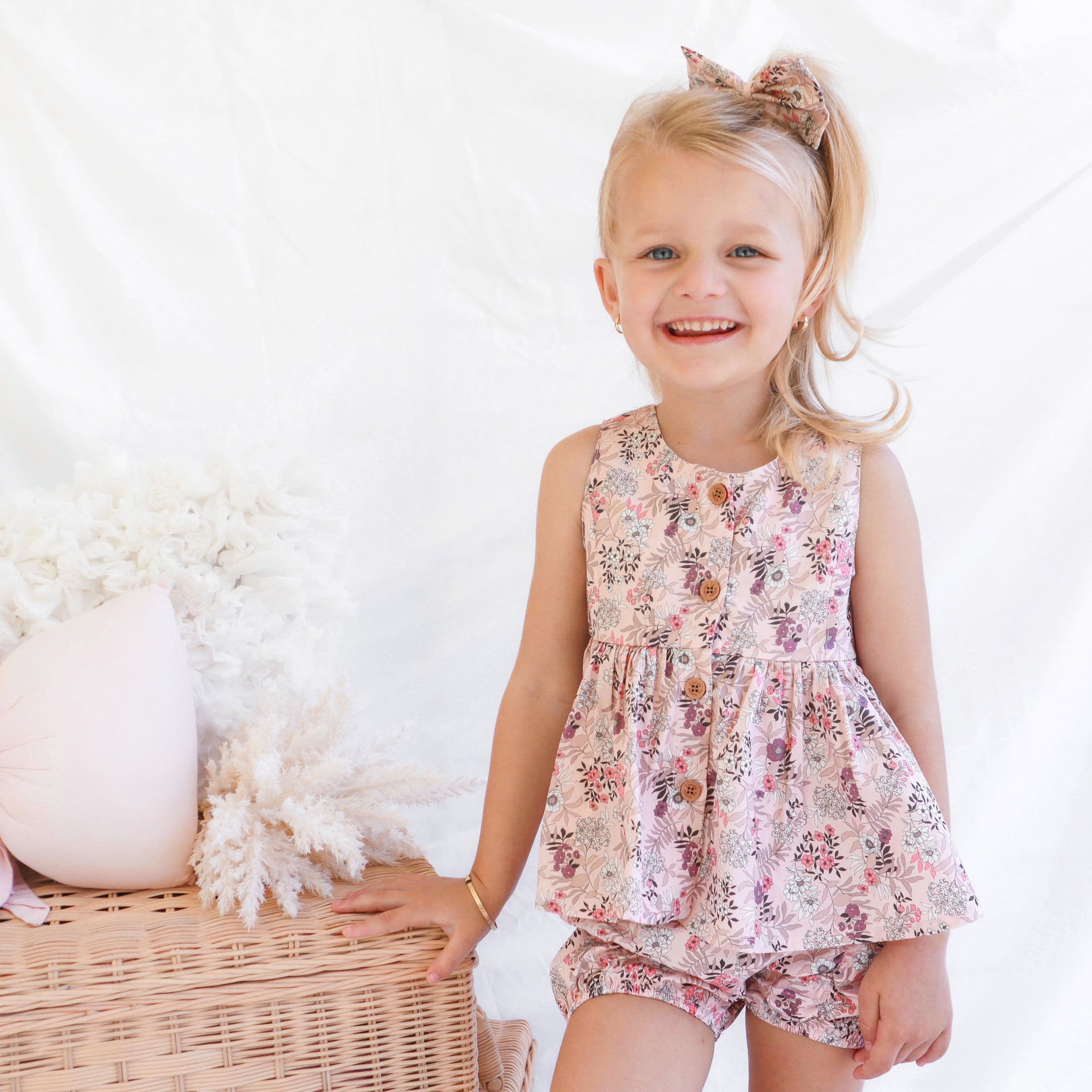 Peplum Top Set - Azalea