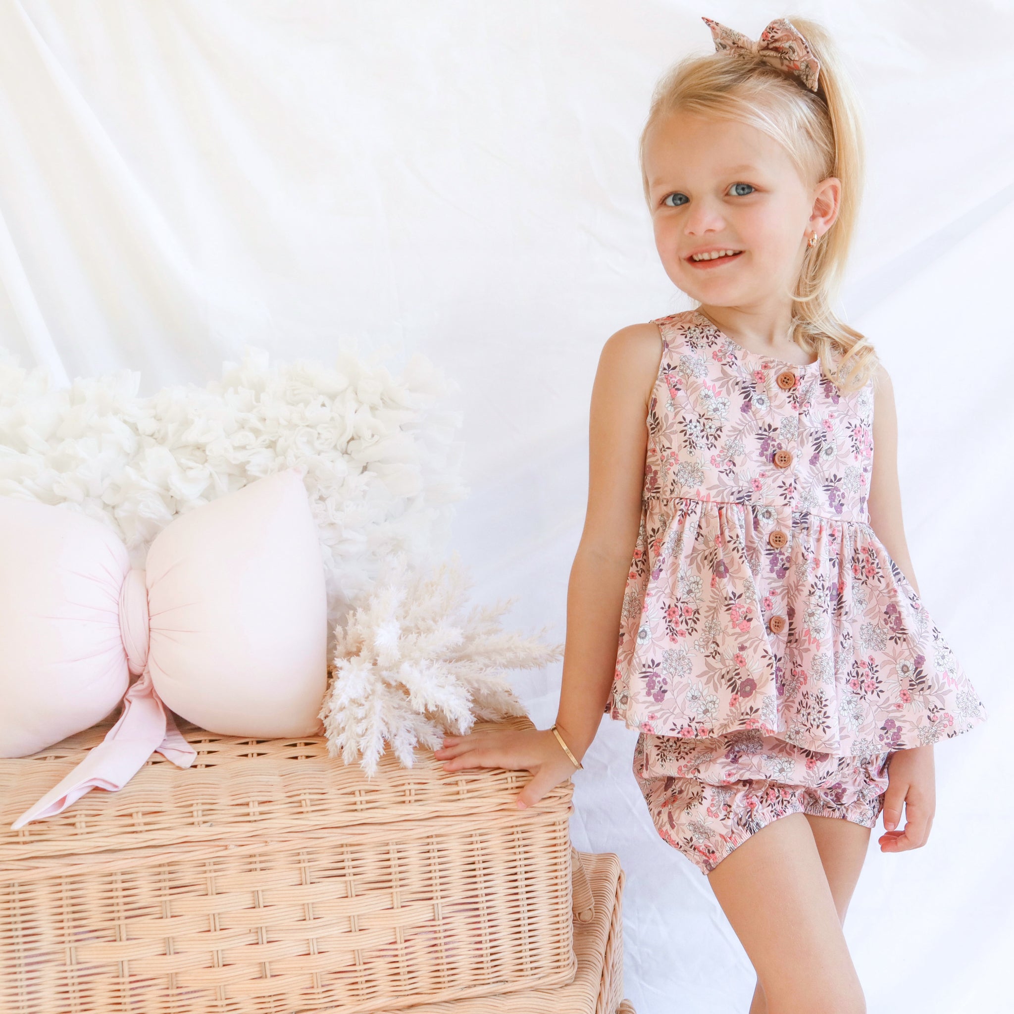 Peplum Top Set - Azalea