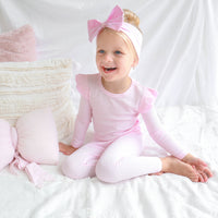 Cozy Long Sleeve Flutter - Petal Pink
