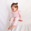Cozy Long Sleeve Flutter - Petal Pink