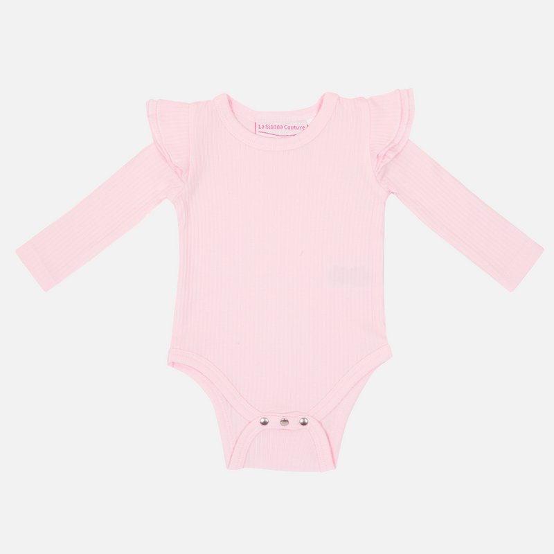 Cozy Long Sleeve Flutter - Petal Pink