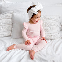 Cozy Long Sleeve Flutter - Petal Pink