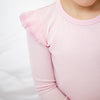 Cozy Long Sleeve Flutter - Petal Pink
