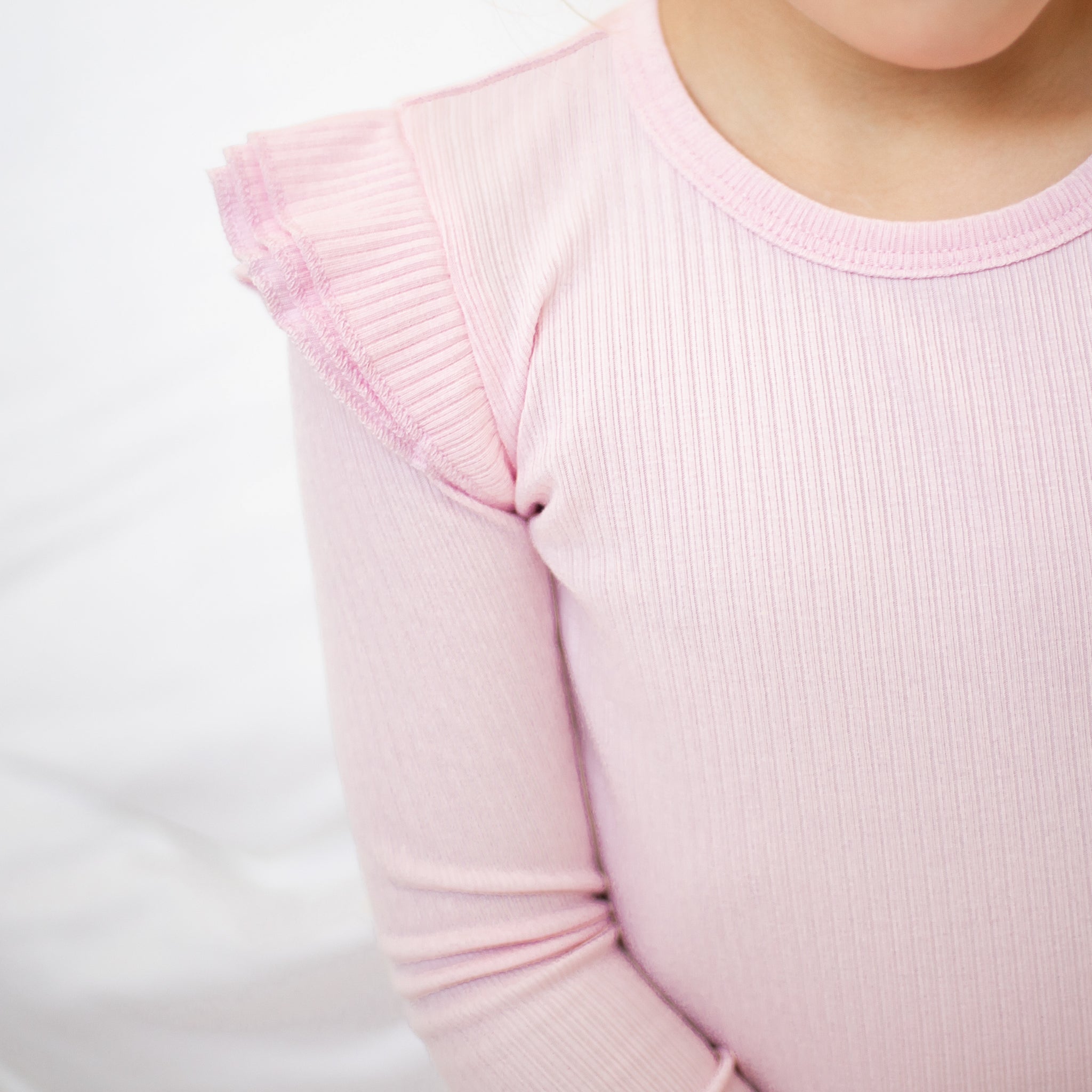 Cozy Long Sleeve Flutter - Petal Pink