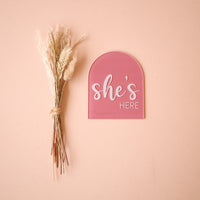 Acrylic Disc - She/He/I'm Here