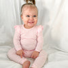 Cozy Long Sleeve Flutter - Petal Pink