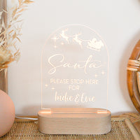 Acrylic Night Light - Please Stop Here For...