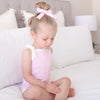 Cozy Vintage Tie-Up Singlet & Shorts Set - Pink Lemonade