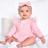 Muslin LS Bubble Romper - Primrose Pink