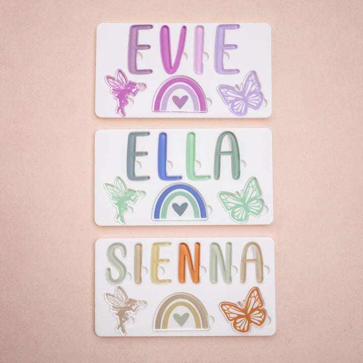 Acrylic Puzzle - Personalised Name - Fairy Theme