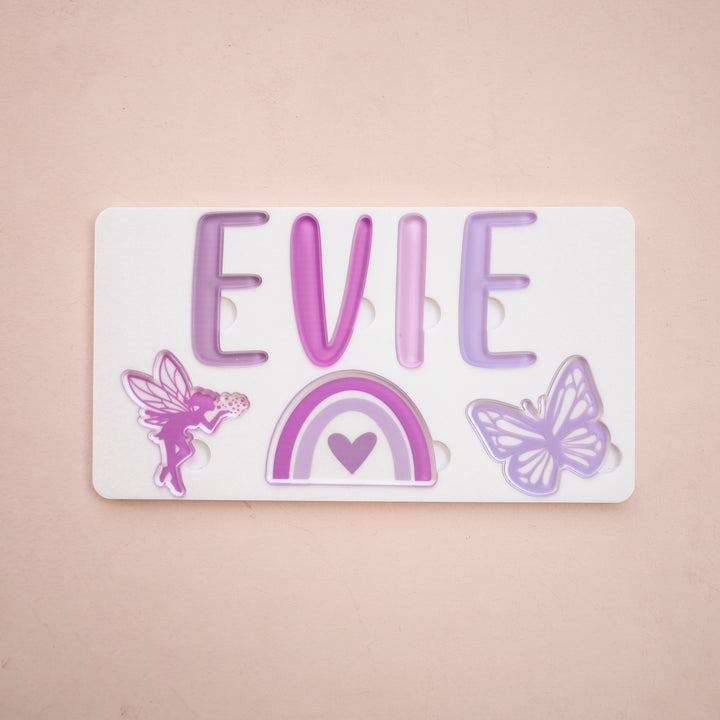 Acrylic Puzzle - Personalised Name - Fairy Theme