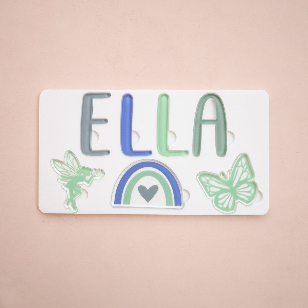 Acrylic Puzzle - Personalised Name - Fairy Theme