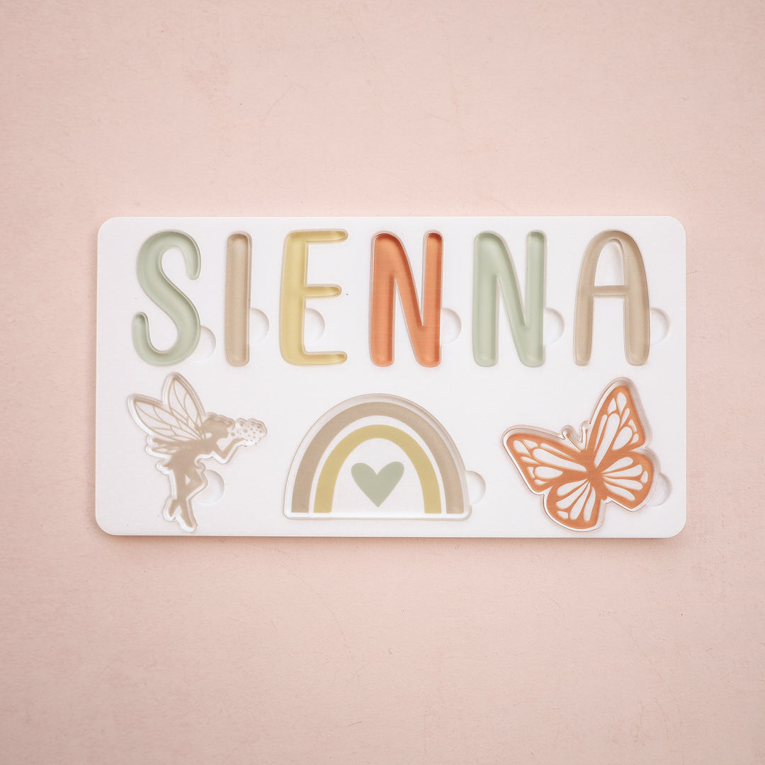 Acrylic Puzzle - Personalised Name - Fairy Theme