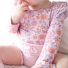 Floral Long Sleeve Flutter - Junie