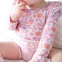 Floral Long Sleeve Flutter - Junie