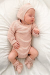 Montee Knitted Romper - Rose Quartz