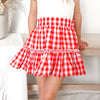 Ruffle Skirt - Red Gingham