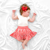 Ruffle Skirt - Red Gingham