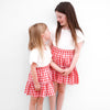 Ruffle Skirt - Red Gingham