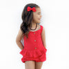 Coco Button Top - Red Noella