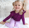 Cozy Long Sleeve Flutter - Regal Purple