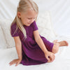 Cozy Basic SS Dress - Regal Purple