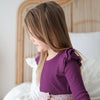 Cozy Long Sleeve Flutter - Regal Purple