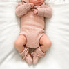Knitted Booties - Rose Quartz