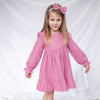 Muslin Ruffle Dress - Rose Mist