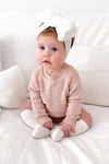 Montee Knitted Romper - Rose Quartz