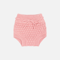 Bubble Knit Bloomers - Rosewater