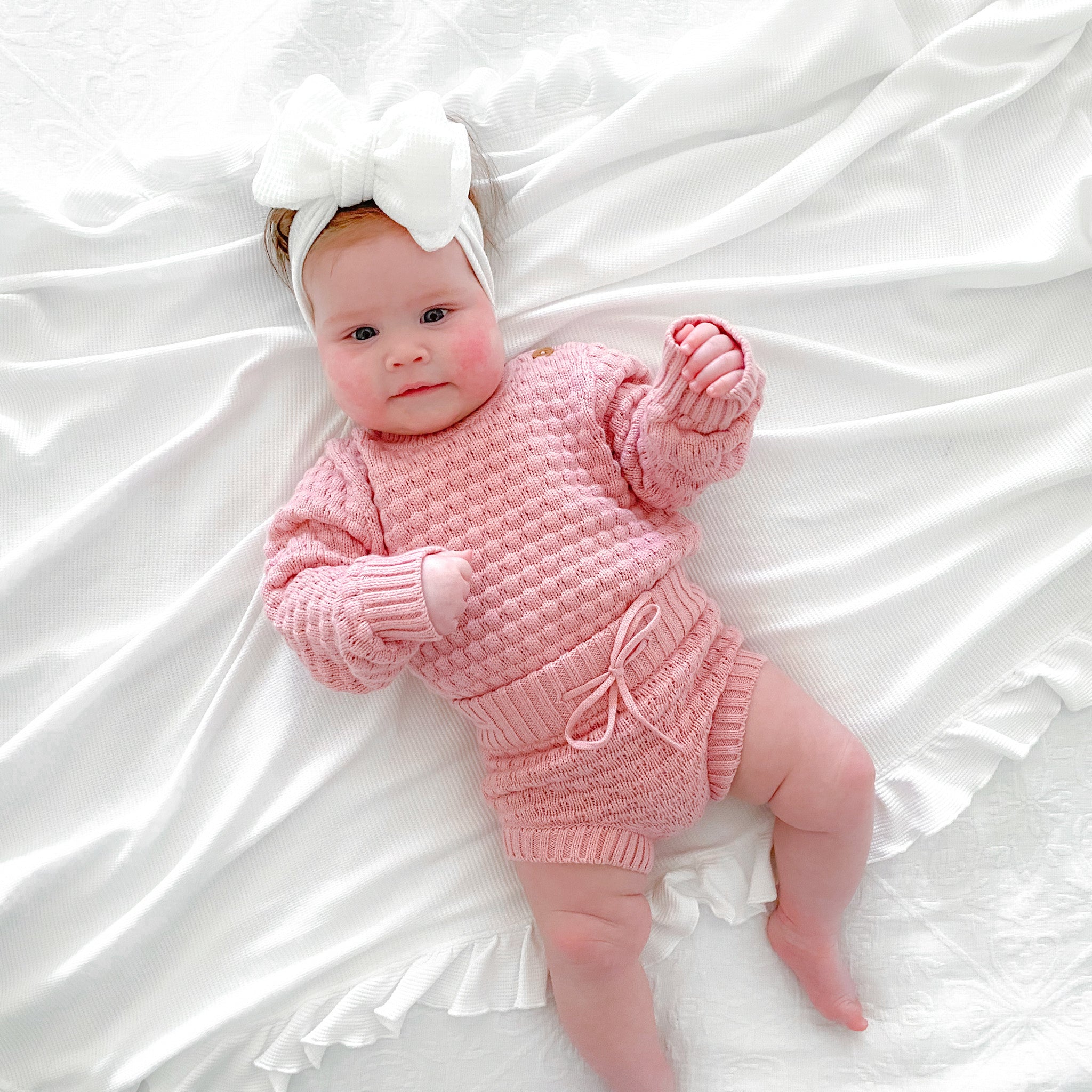 Bubble Knit Rosewater La Sienna Couture